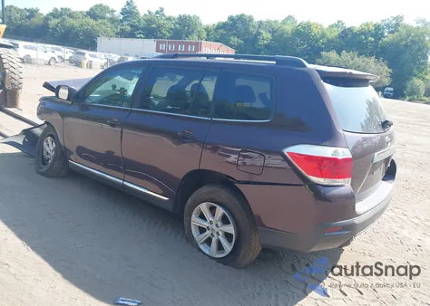 2013 Toyota Highlander Se V6 from USA, damaged, VIN 5TDBK3EH4DS182288